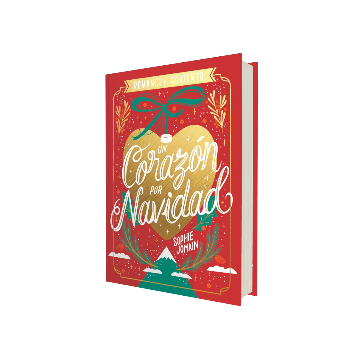 Portada de Libro Un Corazón Por Navidad [ Edición Especial Pasta Dura ] [ En Español ] Sophie Jomain